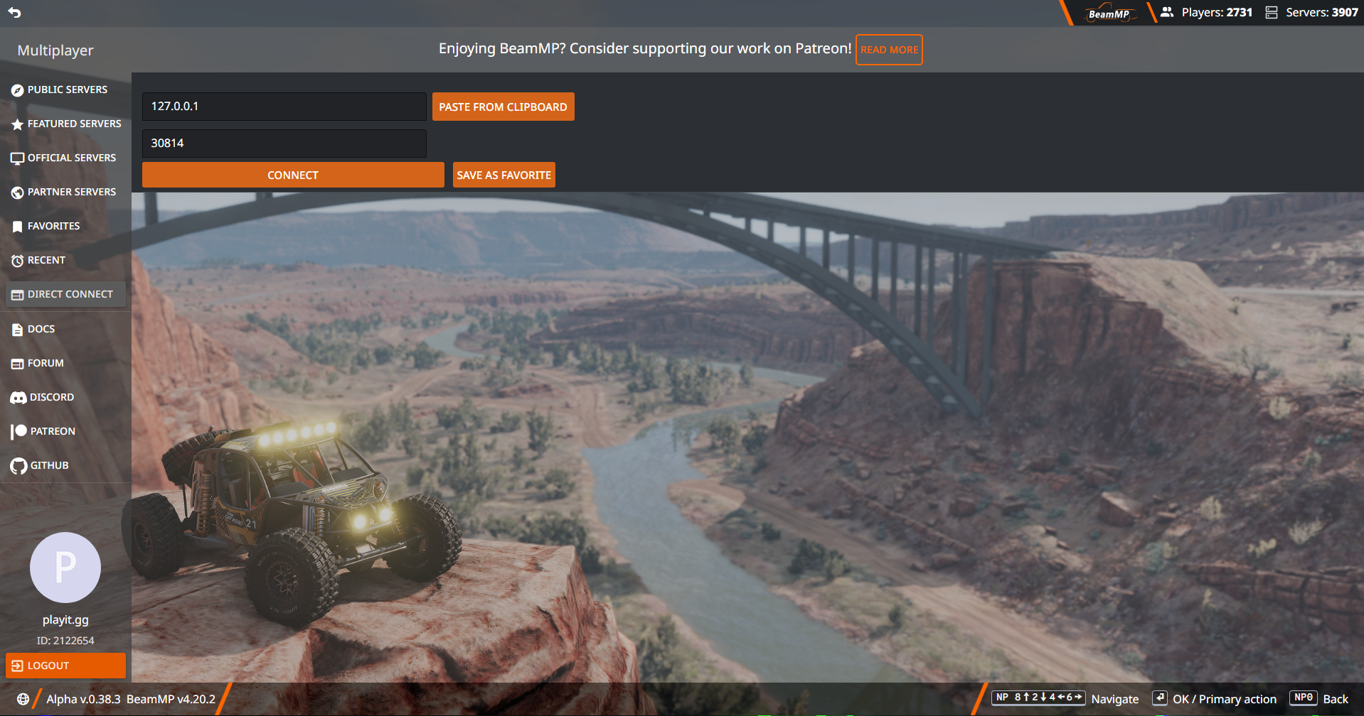 BeamMP Direct Connect